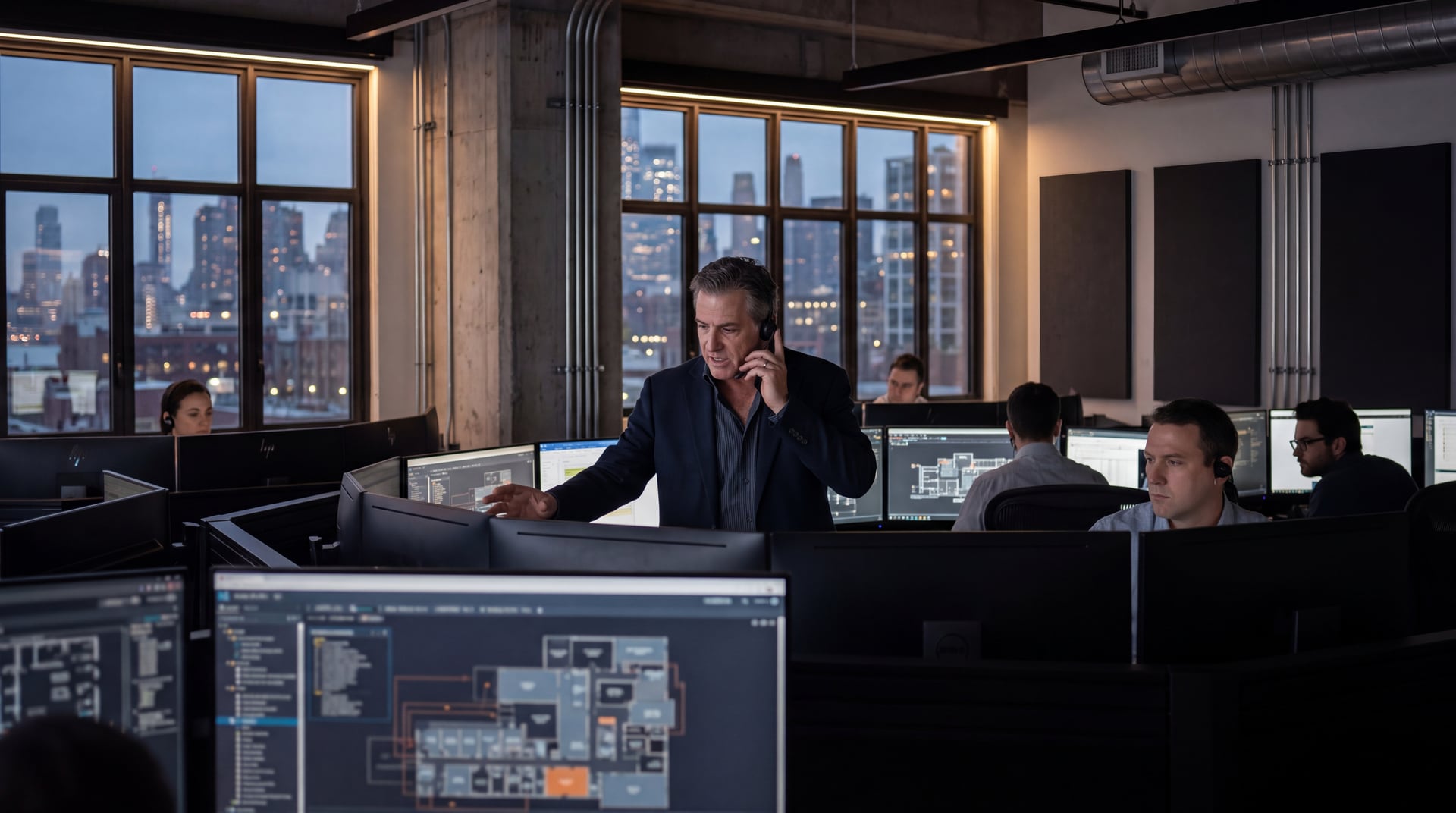 A New York property operations team coordinating building systems, maintenance, and service activity